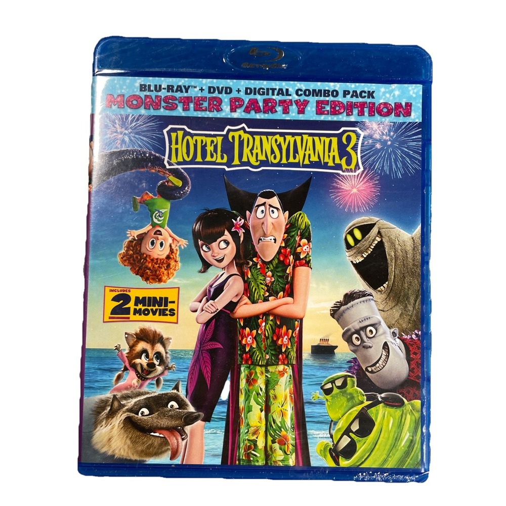 Hotel Transylvania 3: Summer Vacation (Blu-ray + DVD) New Cartoon Kids Comedy